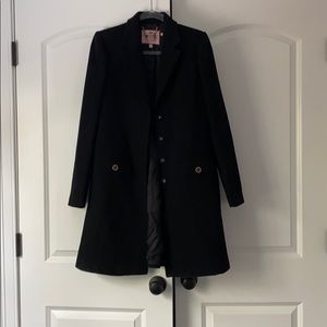 Juicy Couture Black Wool Coat